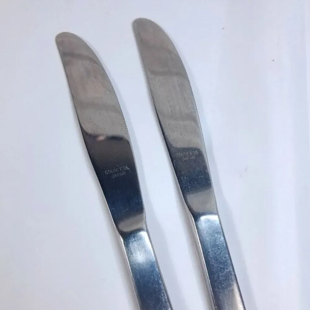 Cambridge Stainless Steel CBS1‎ Knife Dinner butter set 2 scroll fleur de lis